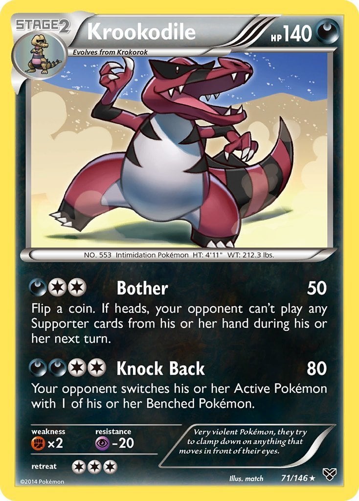 Krookodile - XY 071/146 [ Italiano / Inglese ]