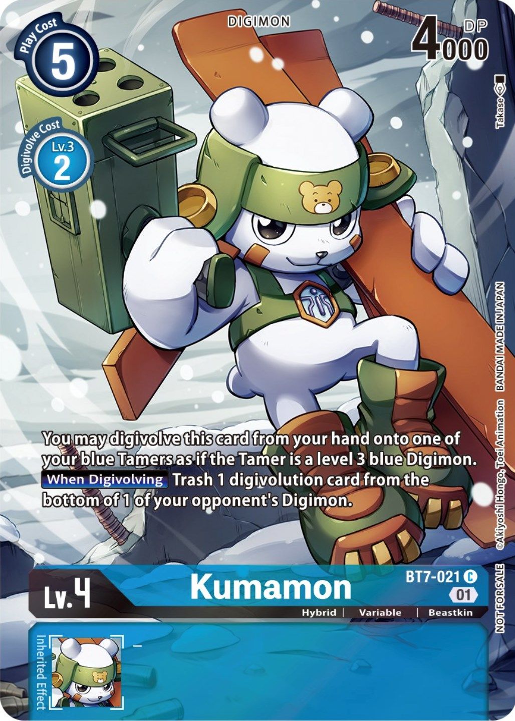 Kumamon BT7-021 [ Inglese / Giapponese ]