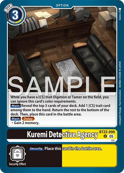 Kuremi Detective Agency BT22-099 [ Inglese / Giapponese ]
