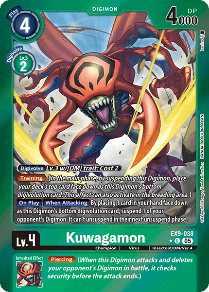 Kuwagamon EX9-038 [ Inglese / Giapponese ]