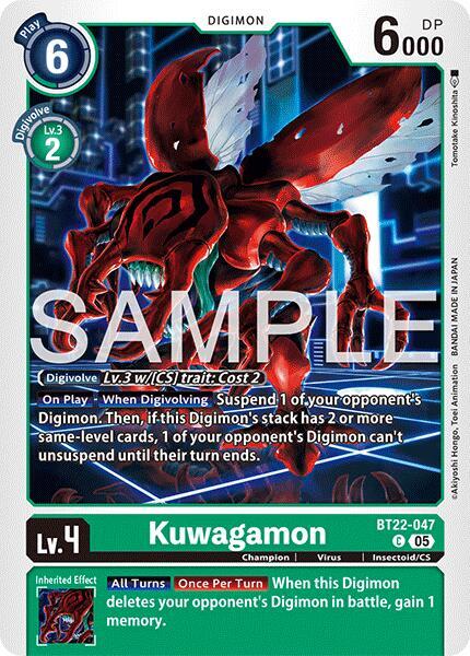 Kuwagamon BT22-047 [ Inglese / Giapponese ]