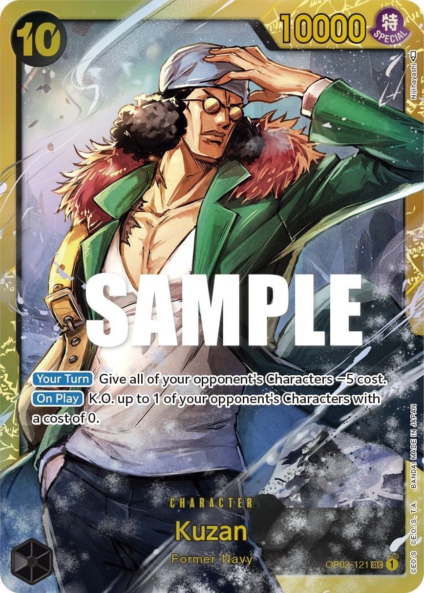 Kuzan OP02-121 [ Inglese / Giapponese / Francese / Cinese Semplificato ]
