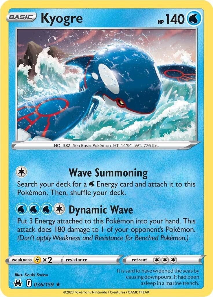 Kyogre - Zenit Regale 036/159 [ Italiano ]