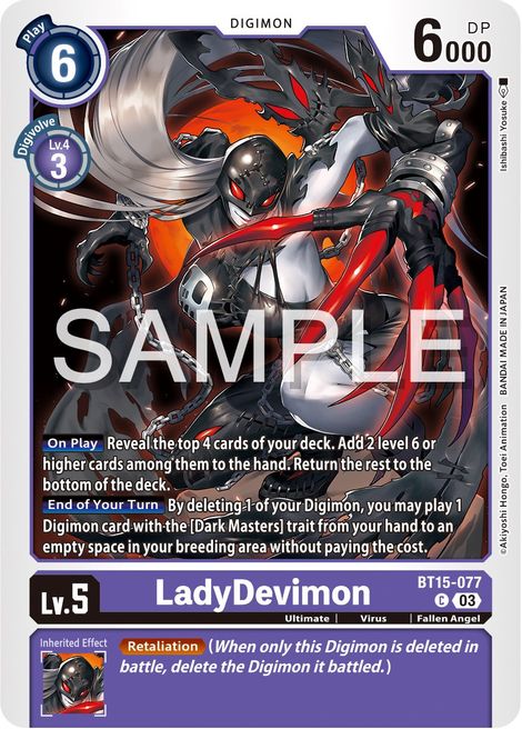 LadyDevimon BT15-077 [ Inglese / Giapponese ]