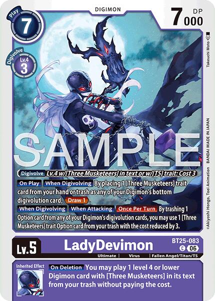 LadyDevimon BT25-083 [ Inglese / Giapponese ]