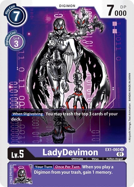 LadyDevimon EX1-060 [ Inglese / Giapponese ]