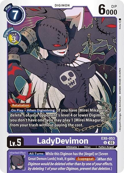 LadyDevimon EX6-053 [ Inglese / Giapponese ]