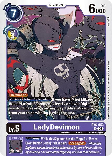 LadyDevimon EX6-053 [ Inglese / Giapponese ]