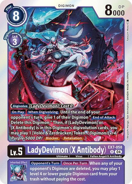 LadyDevimon EX7-058 [ Inglese / Giapponese ]