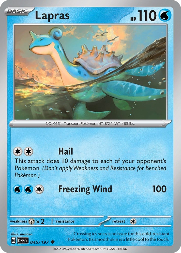 Lapras - Ossidiana Infuocata 045/197 [ Italiano ]