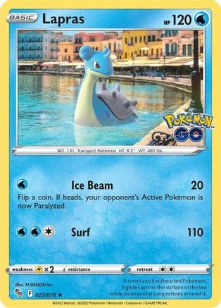 Lapras - Pokémon GO 023/078 [ Italiano / Inglese ]