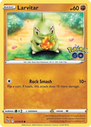 Larvitar - Pokémon GO 037/078 [ Italiano / Inglese ]