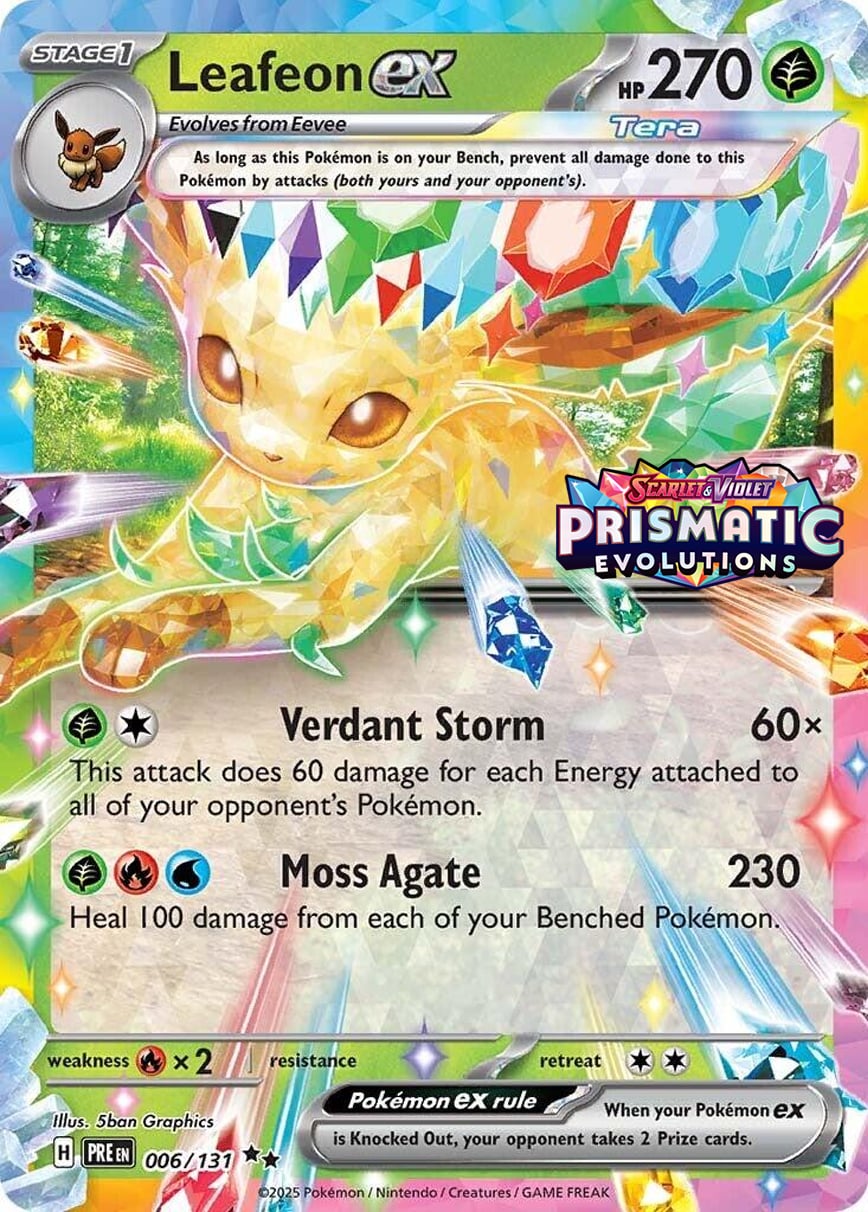 Leafeon-ex - Evoluzioni Prismatiche 006/131 [ Italiano ]