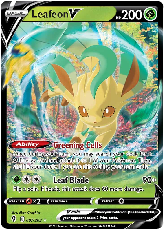 Leafeon V - Evoluzioni Eteree 007/203 [ Italiano / Inglese ]