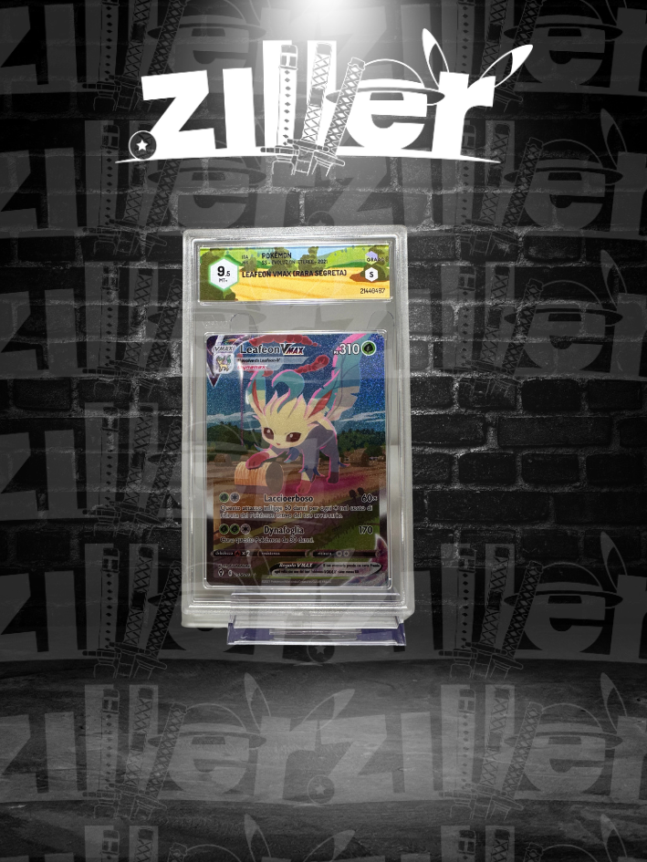 Leafeon VMAX [Laccioerboso | Dynafoglia](Secret Rare 205/203) Leafeon VMAX Evoluzioni Eteree GRAAD 9
