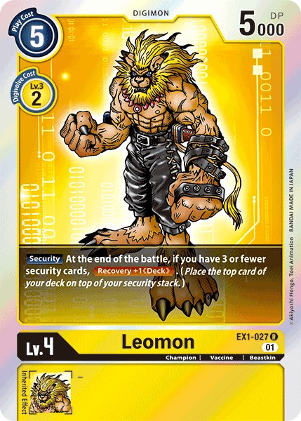 Leomon EX1-027 [ Inglese / Giapponese ]