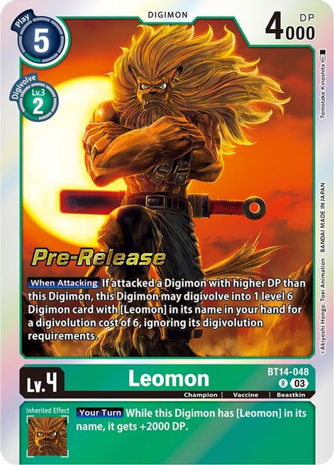 Leomon BT14-048 [ Inglese / Giapponese ]