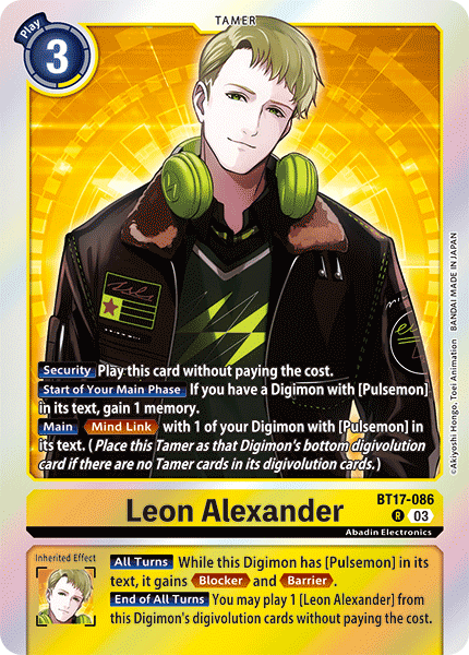 Leon Alexander BT17-086 [ Inglese / Giapponese ]
