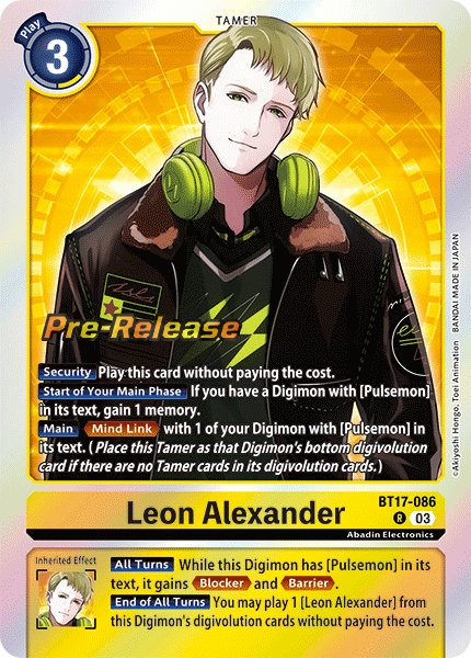 Leon Alexander BT17-086 [ Inglese / Giapponese ]