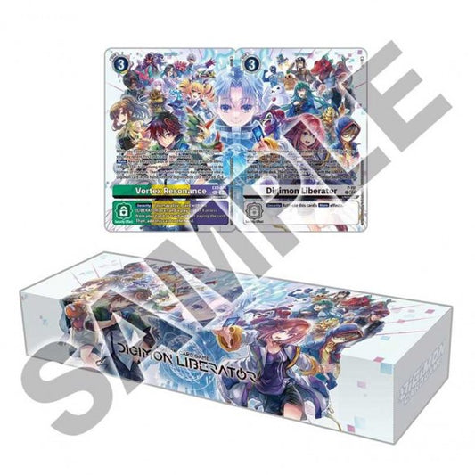 Digimon Card Game Liberator Debuggers Storage Box PB - 22 con 52 Carte Collezione ENG