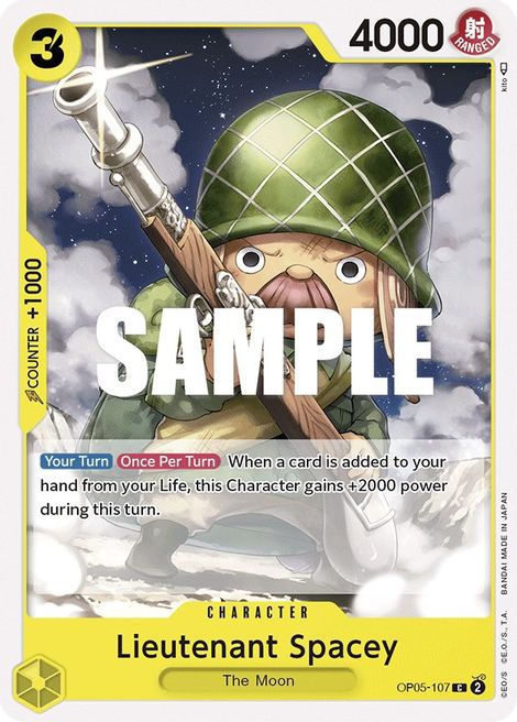 Lieutenant Spacey OP05-107 [ Inglese / Giapponese / Francese / Cinese Semplificato ]
