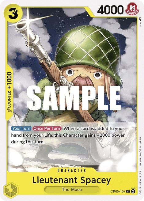 Lieutenant Spacey OP05-107 [ Inglese / Giapponese / Francese / Cinese Semplificato ]