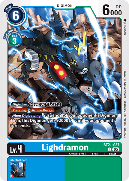 Lighdramon BT21-037 [ Inglese / Giapponese ]