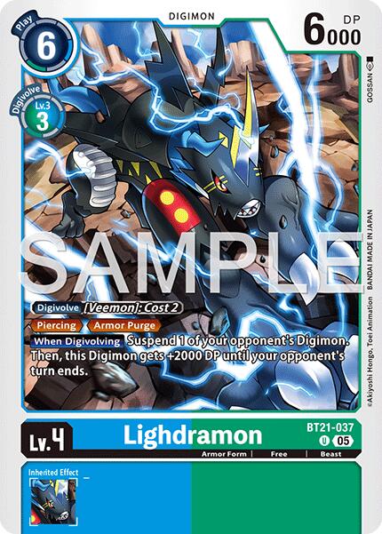 Lighdramon BT21-037 [ Inglese / Giapponese ]