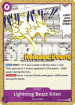 Lightning Beast Kiten OP15-004 [ Inglese / Giapponese / Francese / Cinese Semplificato ]