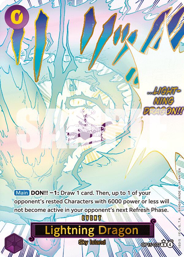Lightning Dragon OP15-077 [ Inglese / Giapponese / Francese / Cinese Semplificato ]