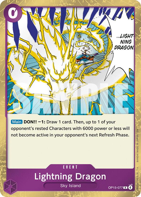 Lightning Dragon OP15-077 [ Inglese / Giapponese / Francese / Cinese Semplificato ]