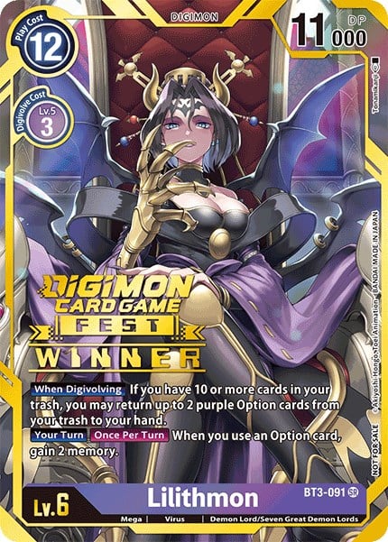 Lilithmon Digimon BT3-091 [ Inglese / Giapponese ]