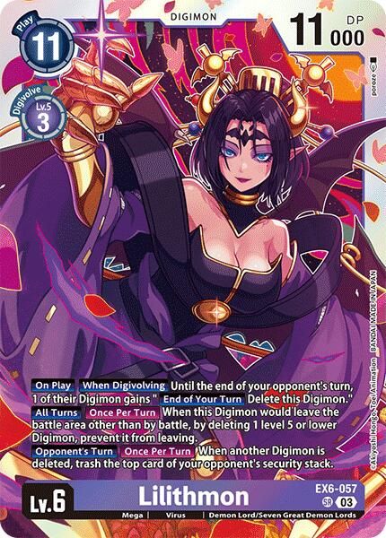 Lilithmon EX6-057 [ Inglese / Giapponese ]