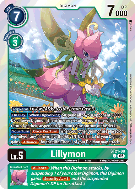 Lillymon ST21-09 [ Inglese / Giapponese ]