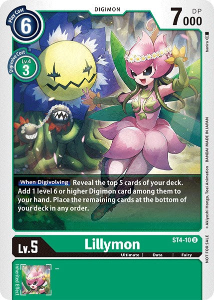 Lillymon ST4-10 [ Inglese / Giapponese ]