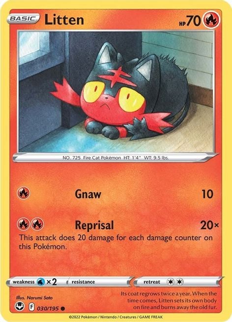 Litten - Tempesta Argentata 030/195 [ Italiano ]