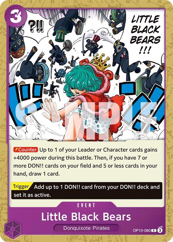 Little Black Bears OP10-080 [ Inglese / Giapponese / Francese / Cinese Semplificato ]