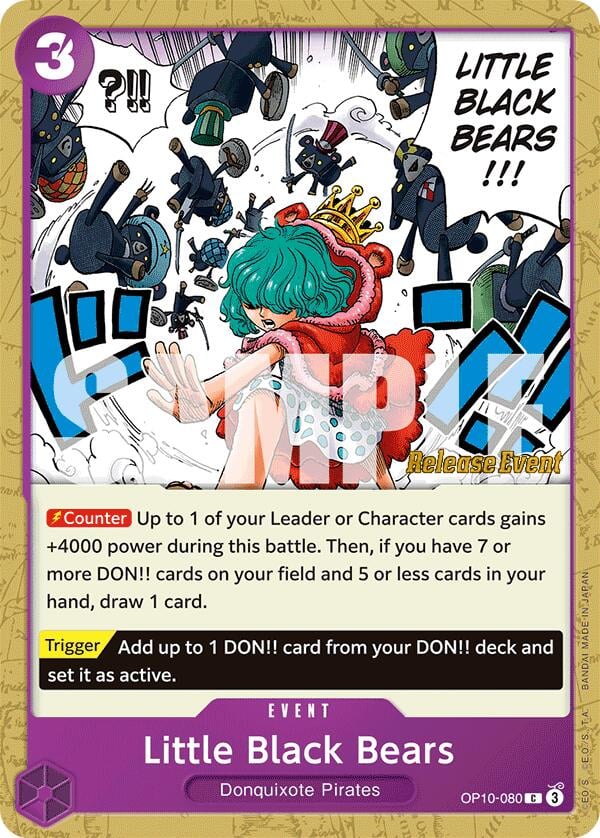 Little Black Bears OP10-080 [ Inglese / Giapponese / Francese / Cinese Semplificato ]