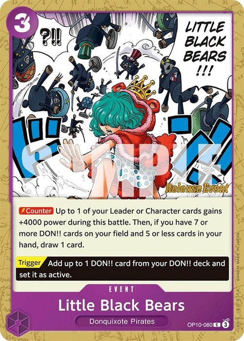 Little Black Bears OP10-080 [ Inglese / Giapponese / Francese / Cinese Semplificato ]