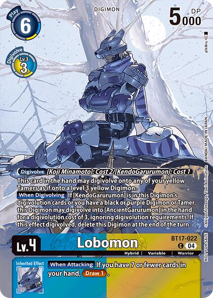 Lobomon BT17-022 [ Inglese / Giapponese ]