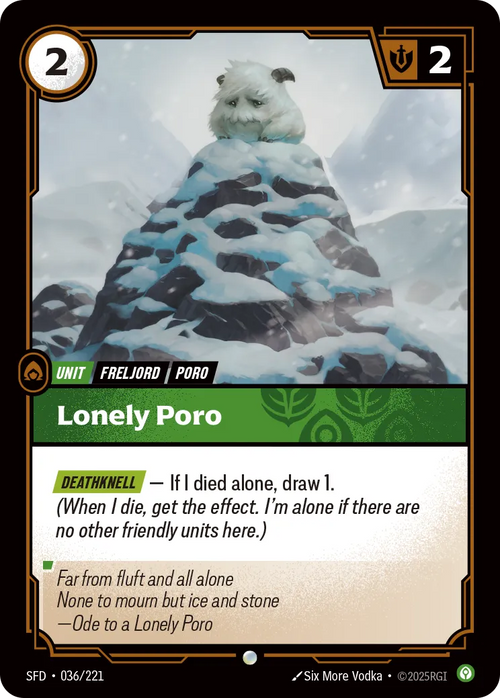 Lonely Poro [ Inglese / Cinese Semplificato ]