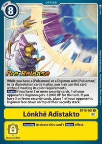 Prereleasestamped - Lonkhe Adistakto Bt 10 Xros Encounter P.