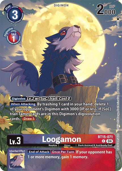 Loogamon BT15-071 [ Inglese / Giapponese ]