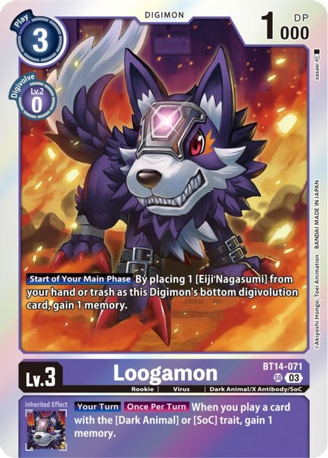 Loogamon BT14-071 [ Inglese / Giapponese ]