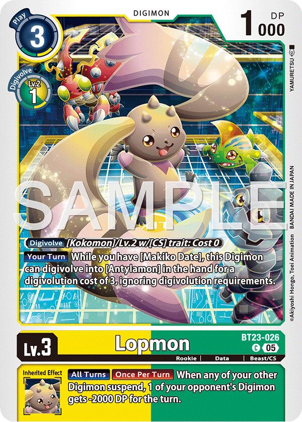Lopmon BT23-026 [ Inglese / Giapponese ]
