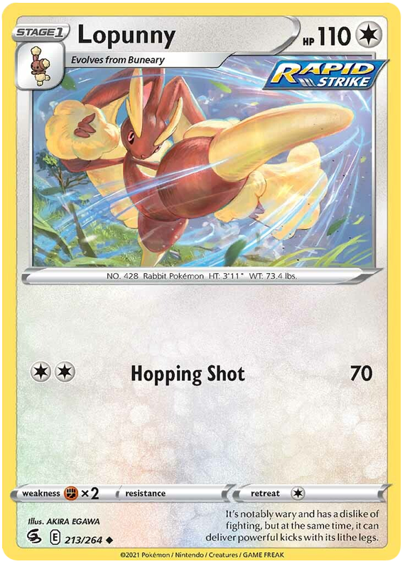 Lopunny - Colpo Fusione 213/264 [ Italiano / Inglese ]