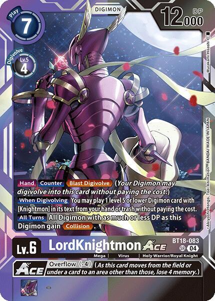 LordKnightmon Ace BT18-083 [ Inglese / Giapponese ]