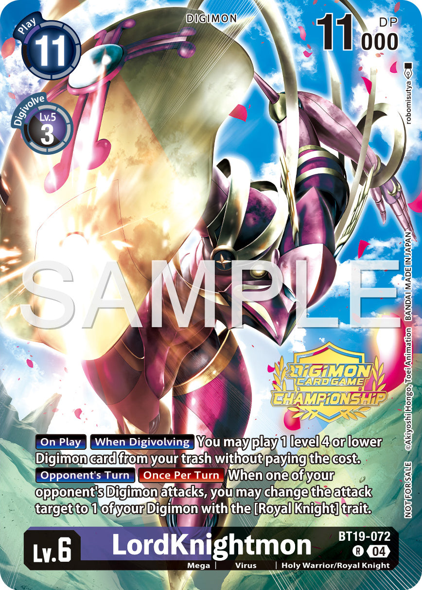 LordKnightmon BT19-072 [ Inglese / Giapponese ]