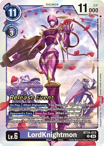 LordKnightmon BT19-072 [ Inglese / Giapponese ]
