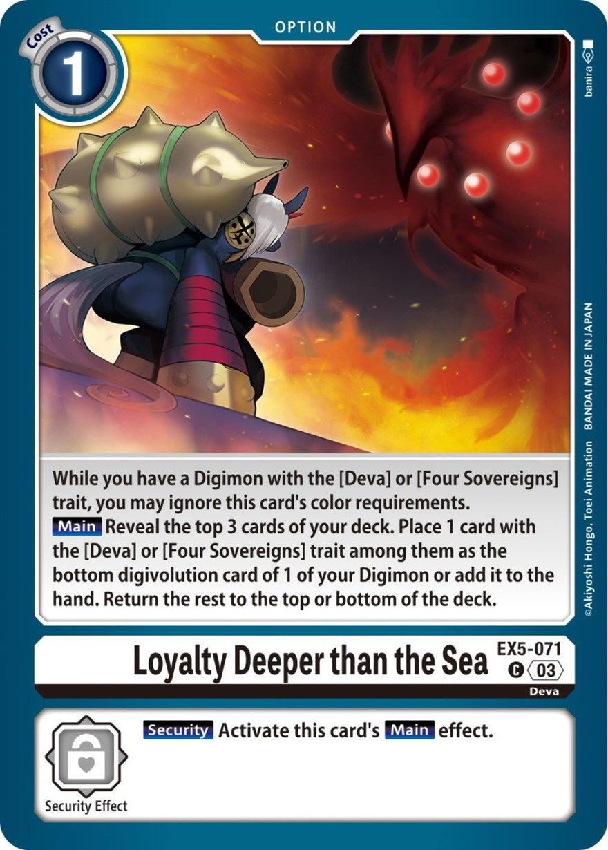 Loyalty Deeper than the Sea EX5-071 [ Inglese / Giapponese ]